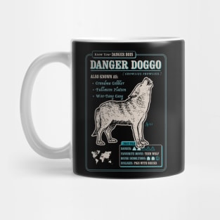 Funny Wolf Fact File - Danger Doggo Mug